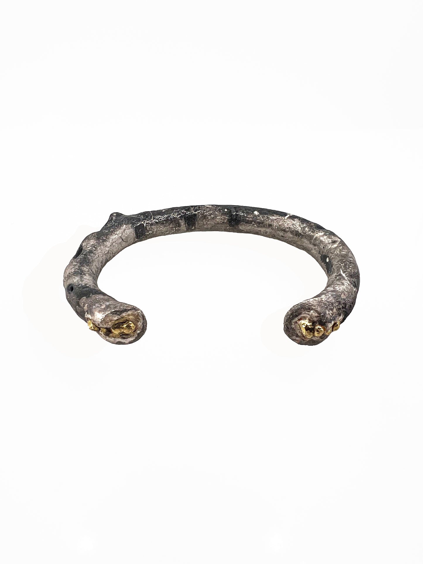 BONE Bangle S with 18ct yellow gold