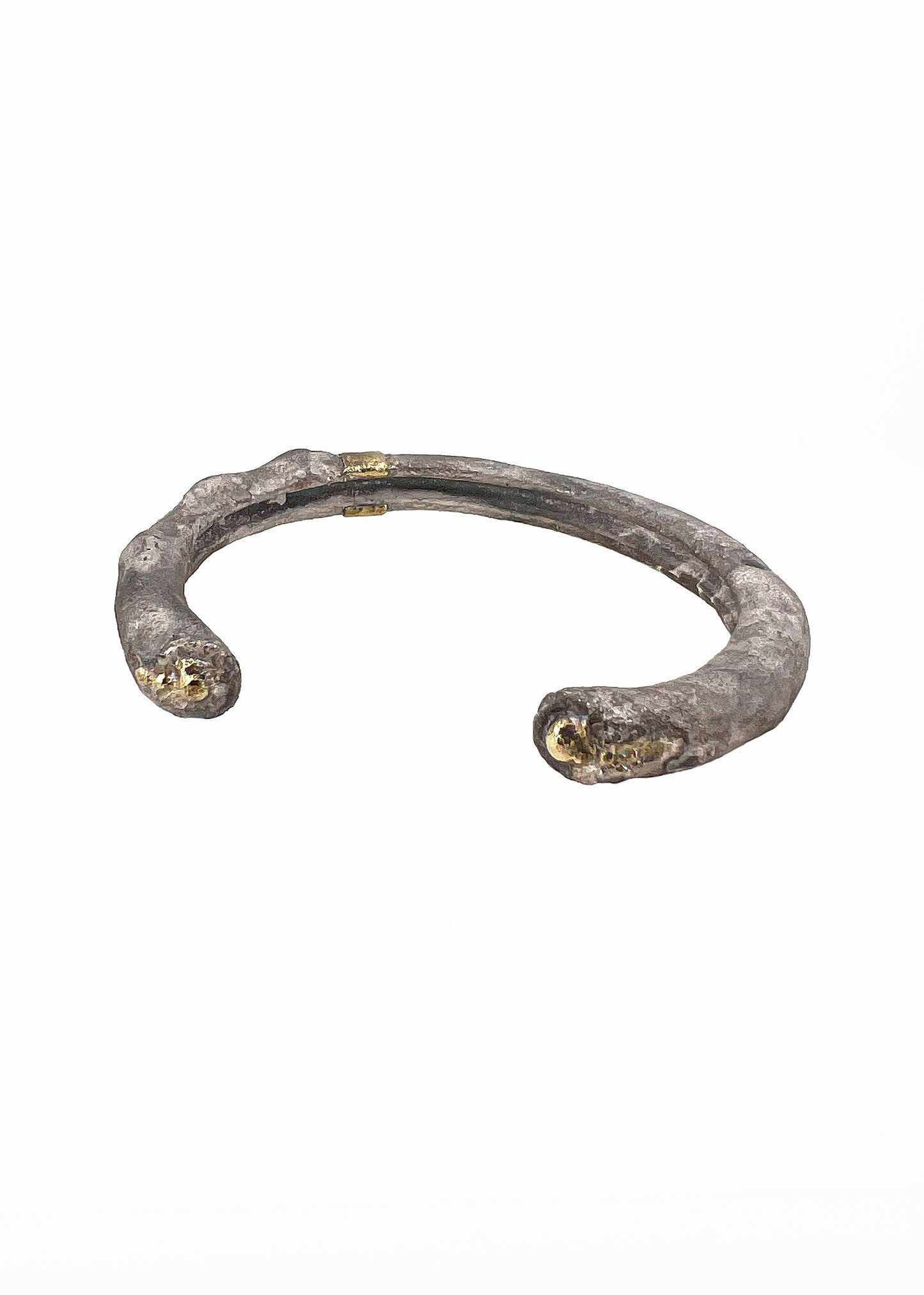 BONE Bangle with 18ct yellow gold