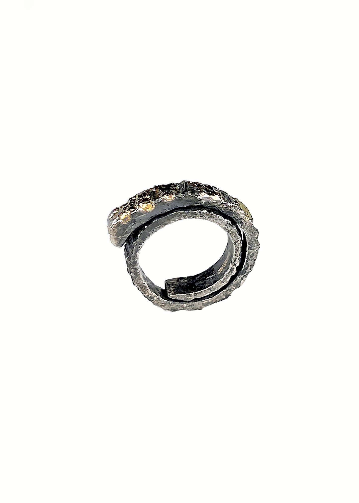 Nomad Treasure Ring S Width with a White Diamond