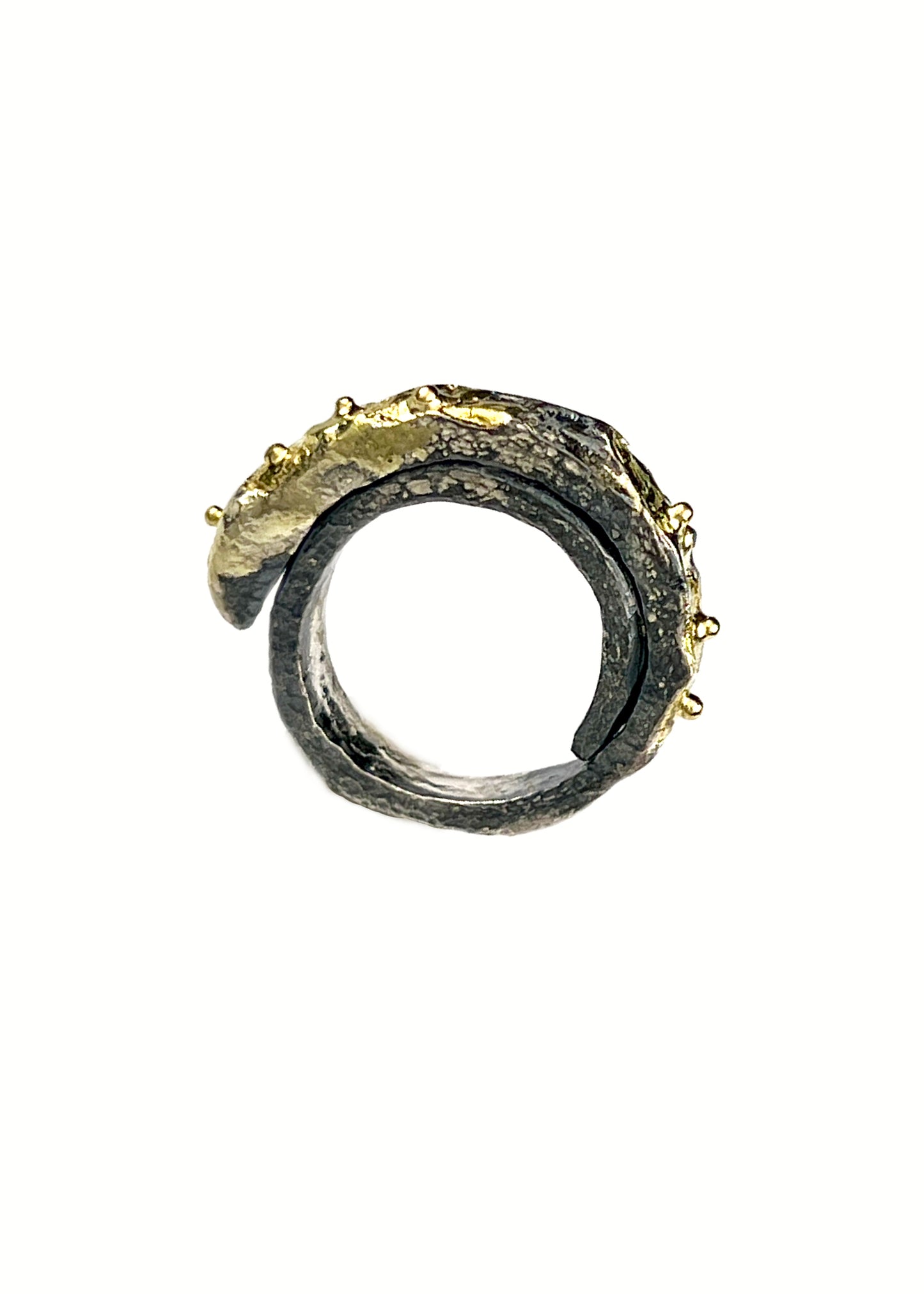 Nomad Treasure Ring S Width with a White Diamond